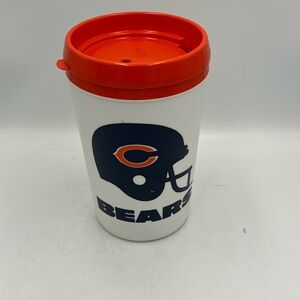 Chicago Bears White and Orange Travel Mug